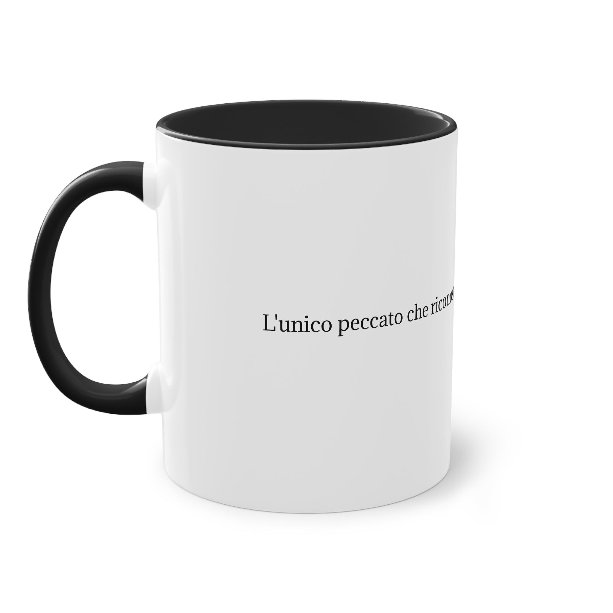 Tazza “L’unico peccato” | Collezione Poveri ma Con Stile | Ironica, elegante, anticonformista.