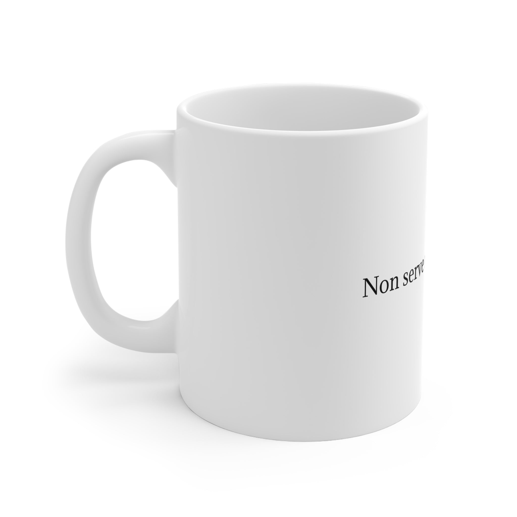 Tazza in ceramica “Non serve molto. Solo stile.” | Collezione Poveri ma Con Stile
