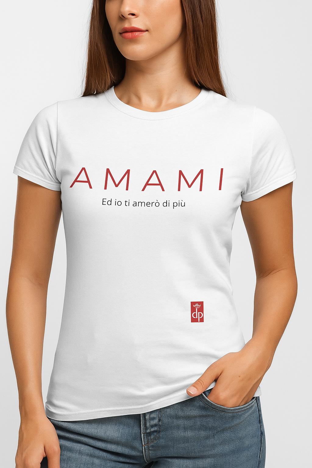 T-shirt donna “Amami” – Eleganza minimal per ogni giorno